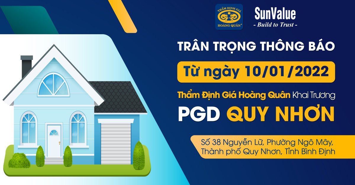 HQA THÔNG BÁO KHAI TRƯƠNG PHÒNG GIAO DỊCH QUY NHƠN