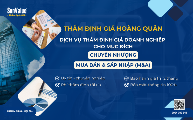 Thẩm định giá doanh nghiệp, định giá công ty khi chuyển nhượng 5