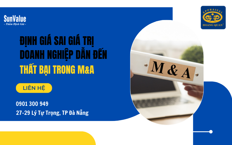 Định giá sai giá trị doanh nghiệp dẫn đến thất bại trong M&A